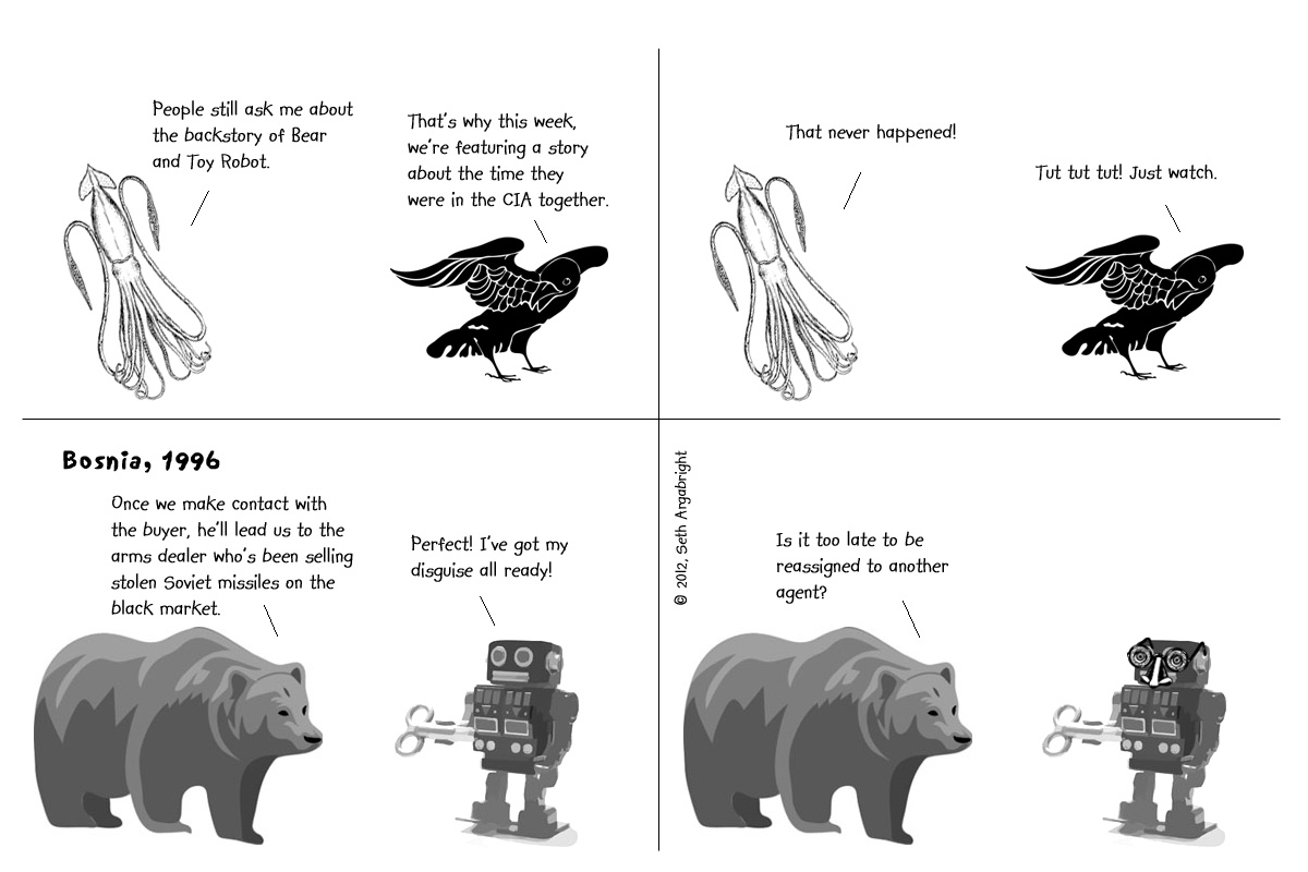 Bear and Toy Robot, Secret Agents